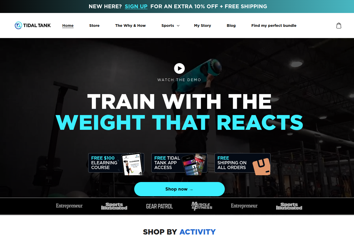 Tidal Tank homepage